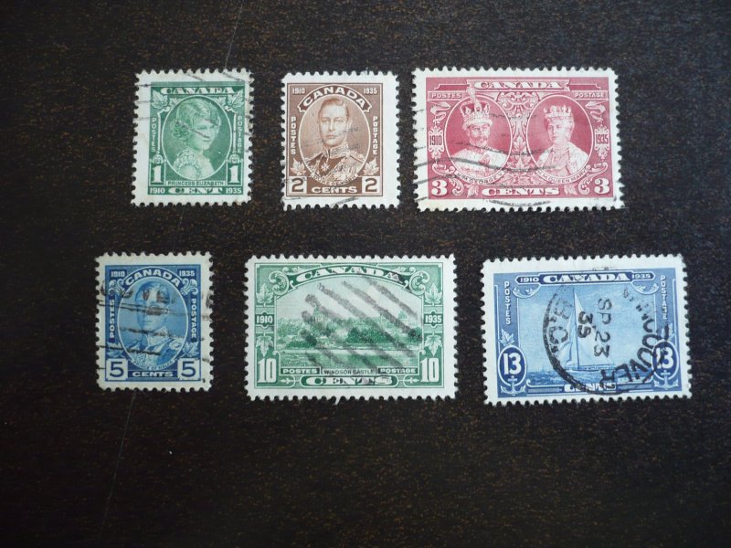 Stamps - Canada - Scott# 211-216 - Used Set of 6 Stamps