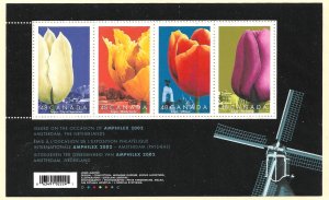 CANADA 2002 TULIPS Souvenir Sheet Sc 1947 MNH