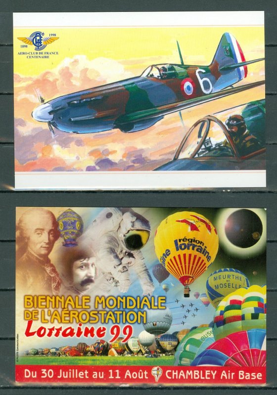 FRANCE AVIATION RELATED LOT of (6) ITEMS incl. ONE PRESENTATION FOLDER