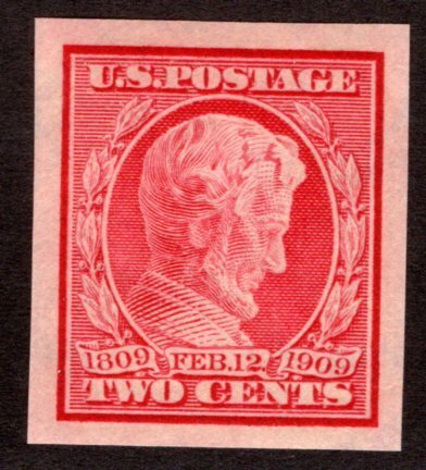 Scott 368, 2c carmine, VF/XF (88) centering, Lincoln Centenary, MNHOG, USA