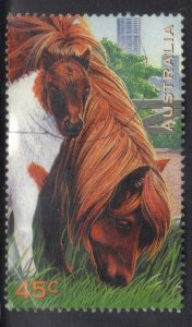 AUSTRALIA SCOTT# 1563 USED 45c 1996-97  PONY  SEE SCAN