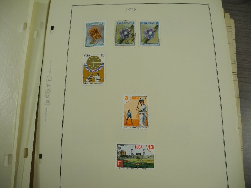 CUBA, 100s & 100s of Stamps mostly hinged on Scott pages