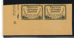 Canada #CL43Piv Extra Fine Never Hinged Imperf Pair Progressive Proof