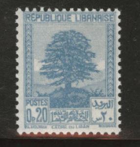 LEBANON Scott 137A  MH* 1940 Cedar Tree stamp