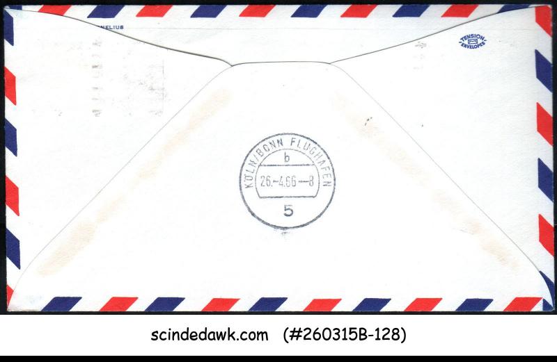 USA - 1966 LUFTHANSA LH 463 SAN FRANCISCO-MONTREAL COLOGNE - FFC