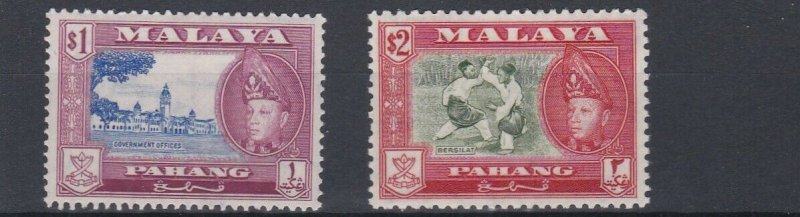 PAHANG    1957 - 62     S G 84 + 85     $1 &  $2    VALUES  MH  