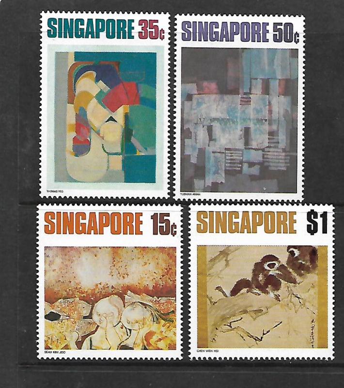 SINGAPORE, 153-156, MNH, PAINTINGS BY SINGAPORE ARTIST