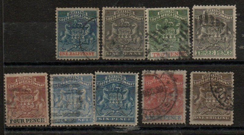 Rhodesia 1-9 Used Short set