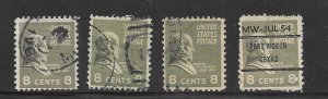 #813 Used stamps 10 Cent Collection / Lot (my1)