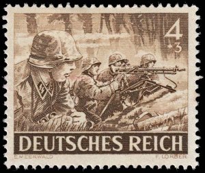 Germany - Scott B219 - Mint-Hinged - Long Perforation Teeth