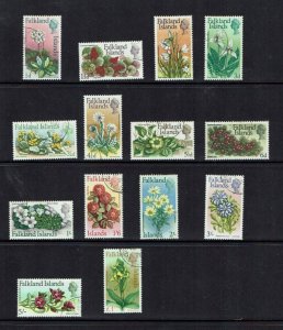 Falkland Islands: 1968, Flowers, fine used definitive set.