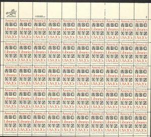 US #2015 Mint Sheet American Libraries 