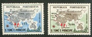 St Thomas & Prince SC# 367-8 Mas of Portuguse Empire  MH