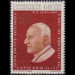 COLOMBIA 1963 - Scott# C447 Pope John XXIII Set of 1 LH