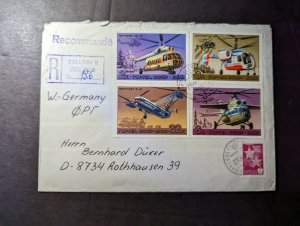 1980 Registered Estonia USSR Cover Tallinn to West Germany