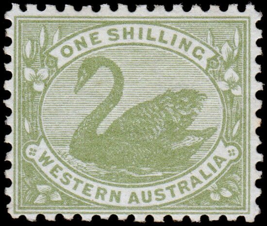 Western Australia Scott 102, Perf. 11.5 x 12 (1912) Mint H VF, CV $45.00 M