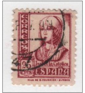 Spain 1936 - Scott 646 used - 25c, Isabella I 