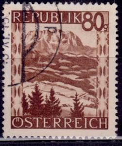 Austria, 1945-46, Landscapes, 80g, sc#476, used