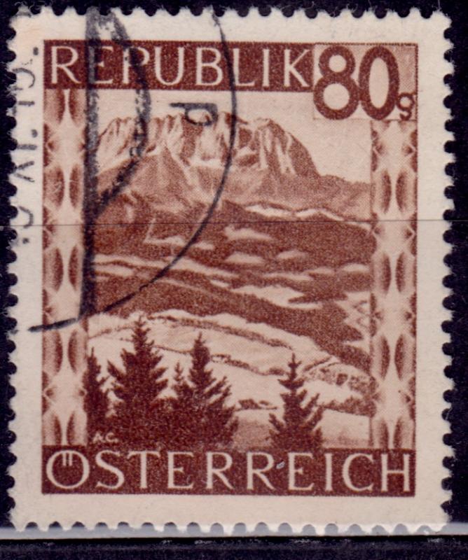 Austria, 1945-46, Landscapes, 80g, sc#476, used