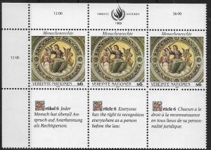 1989 United Nations Vienna  Human Rights SC#96  Mint