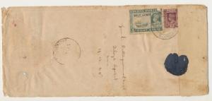 BURMA 1945, RARE PROVISIONAL CENSOR LABEL ON REG COVER, RANGOON TO KANADUKATHAN