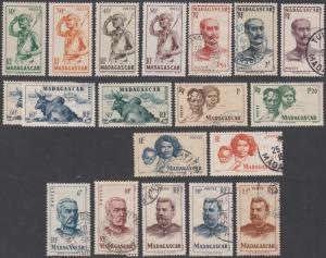 Madagascar 269//285 MH / Used short set (see Details) CV $6.50