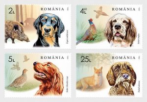 Romania / Roemenië  - Postfris/MNH - Complete set Hunting Dogs 2024