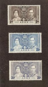 ADEN SC# 13-15 F-VF OG 1937