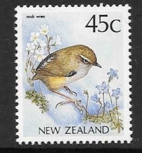 NEW ZEALAND SG1463b 1991 ROCK WREN  MNH