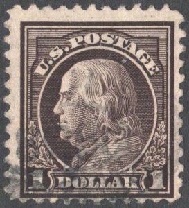 SC#518 $1.00 Franklin Single (1917) Used