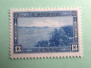 1938 Canada  SC#242 HALIFAX HARBOUR 13 cent MH F-VF stamp