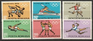 Romania 1972 Sc 2321-6 set MNH**
