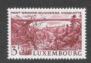 Luxembourg Scott 444 MNHOG - 1966 Grand Duchess Charlotte Bridge