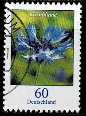 Germany 2019, Michel# 3468 used Flower; Cornflower - Centaurea cyanus