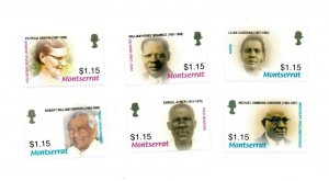 Montserrat - 2005 Local Personalities of Montserrat - Set of 6 - MNH