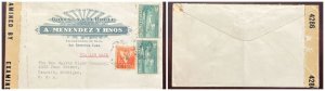 O)  CUBA, VIA AIR MAIL, CENSORSHIP,  AIRPLANE OVER COAST,  VICTORIA,  GOYESCA Y