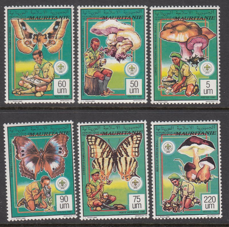 Mauritania 681-686 Boy Scouts MNH VF