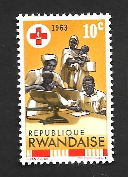 Rwanda 1963 - MNH - Scott #44