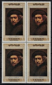 YEMEN 1968 - Paintings,  Rembrandt / complete set MNH (3 scans) - CV 36$