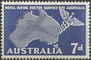 AUSTRALIA SG#297 ROYAL FLYING DOCTOR SERVICE (1957) MNH