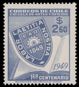 CHILE STAMP 1949 SCOTT # 259. MINT