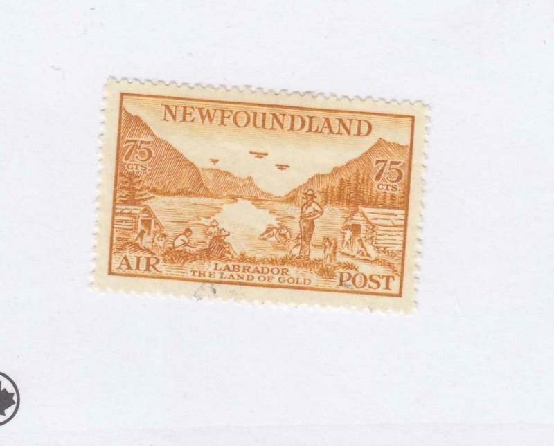 NEWFOUNDLAND # C17 VF-VERY LIGHTLY USED 75cts LABRADOR ISSUE CAT VALUE $80