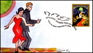 Scott 3942 37 Cents Mambo Dancing Mellisa Fox Hand Painted FDC 4 Of 12