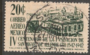 MEXICO C129, 20¢ 400th ANNIV. OF SAN MIGUEL DE ALLENDE. USED. VF. (1267)