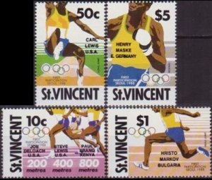 Saint Vincent 1990 MNH Stamps Scott 1346-1349 Sport Olympic Games Medals