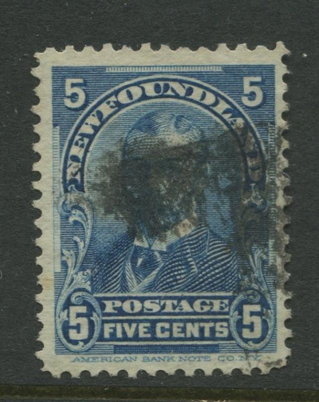 Newfoundland - Scott 85 - QV Definitive - 1899 - FU - Single 5c Stamp