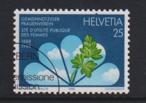 Switzerland  #817  used 1988 Women`s benevolent society 25c