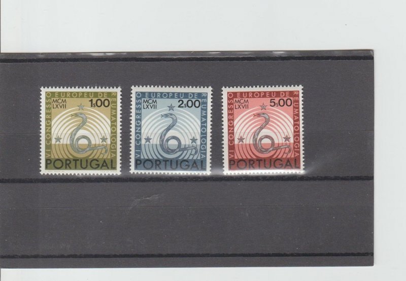 Portugal  Scott#  1008-1010  MNH  (1967 Symbols of Healing)