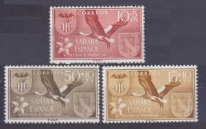 1958 Spanish-Sahara 177-179 Birds