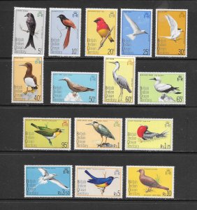 BIRDS - BRITISH INDIAN OCEAN TERRITORY #63-67 MH